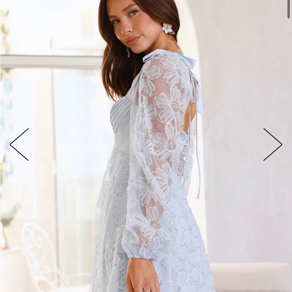 Hello Molly Light Blue Dress XS - Picture 2 of 10